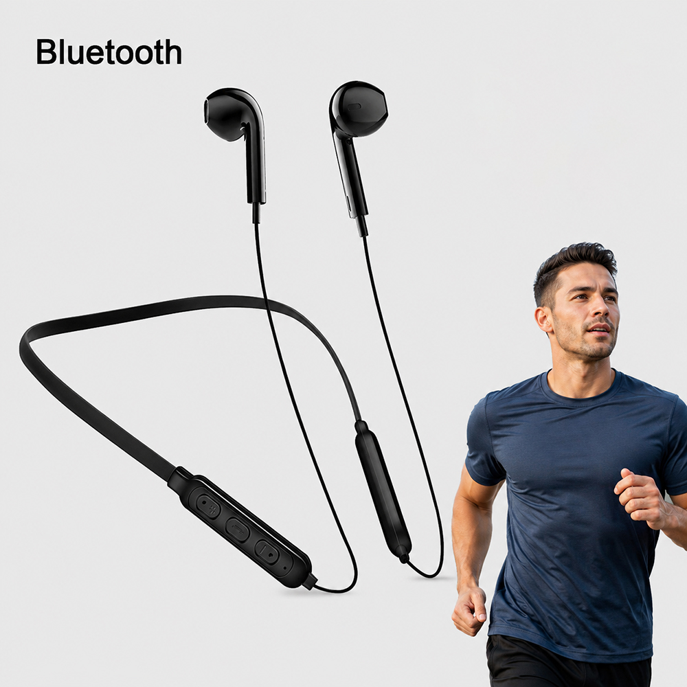 Bluetooth Headset On Ear - Acessório de áudio para esportes e