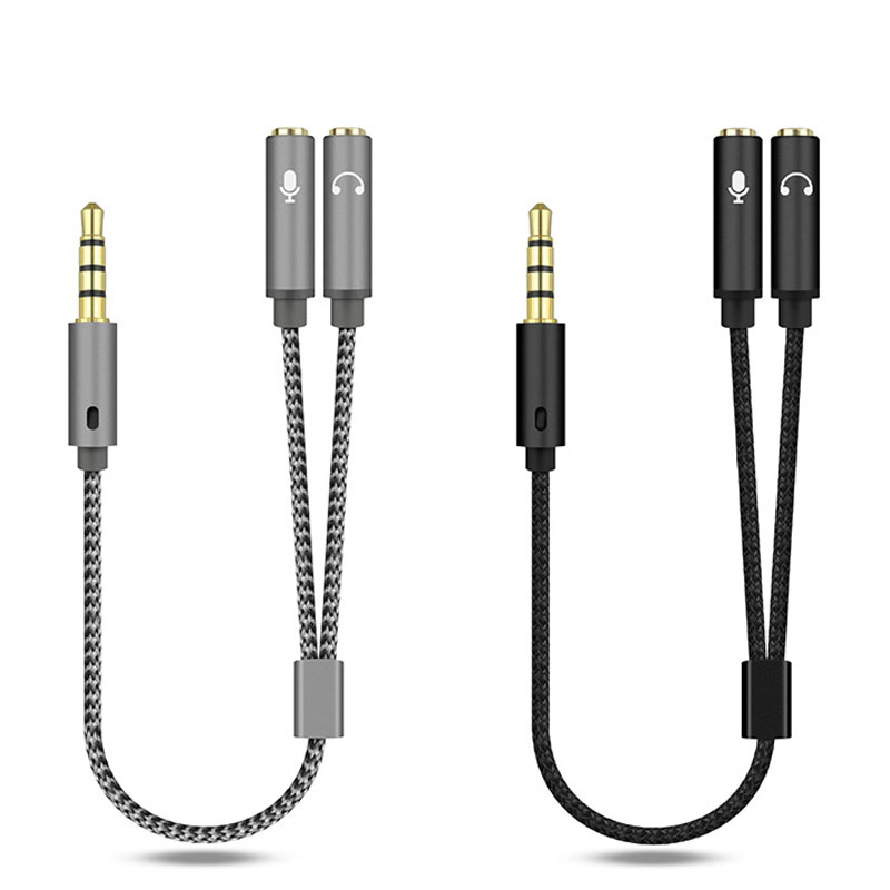 Audio Splitter Y - Divisor de áudio de 3,5 mm