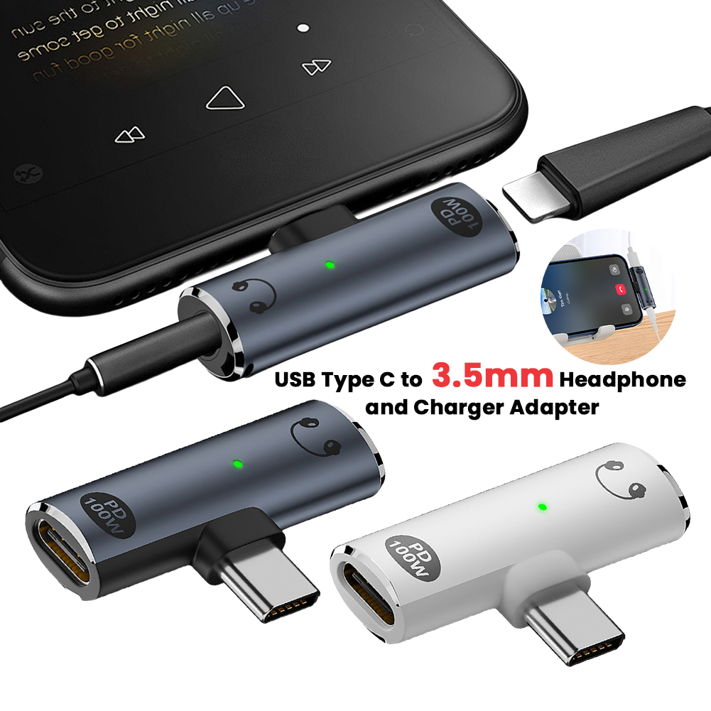Earphone Splitter Jack - Adaptador aux de áudio 2 em