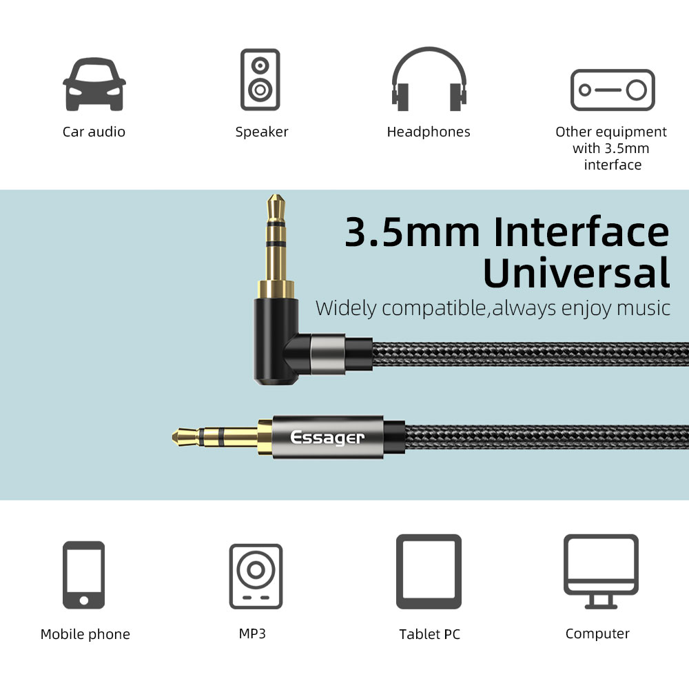 Essager cabo de extensão aux 3 - Cable Extension 3.5 avaliação e preço