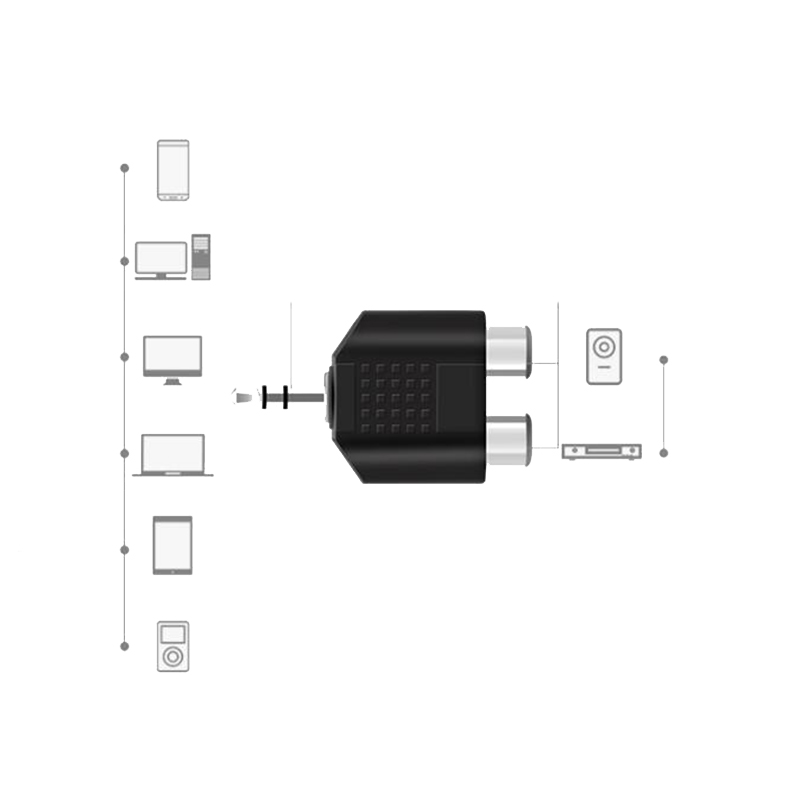 1/2/4 Peças Cabo Adaptador de  - Earphone Splitter Jack avaliação e preço