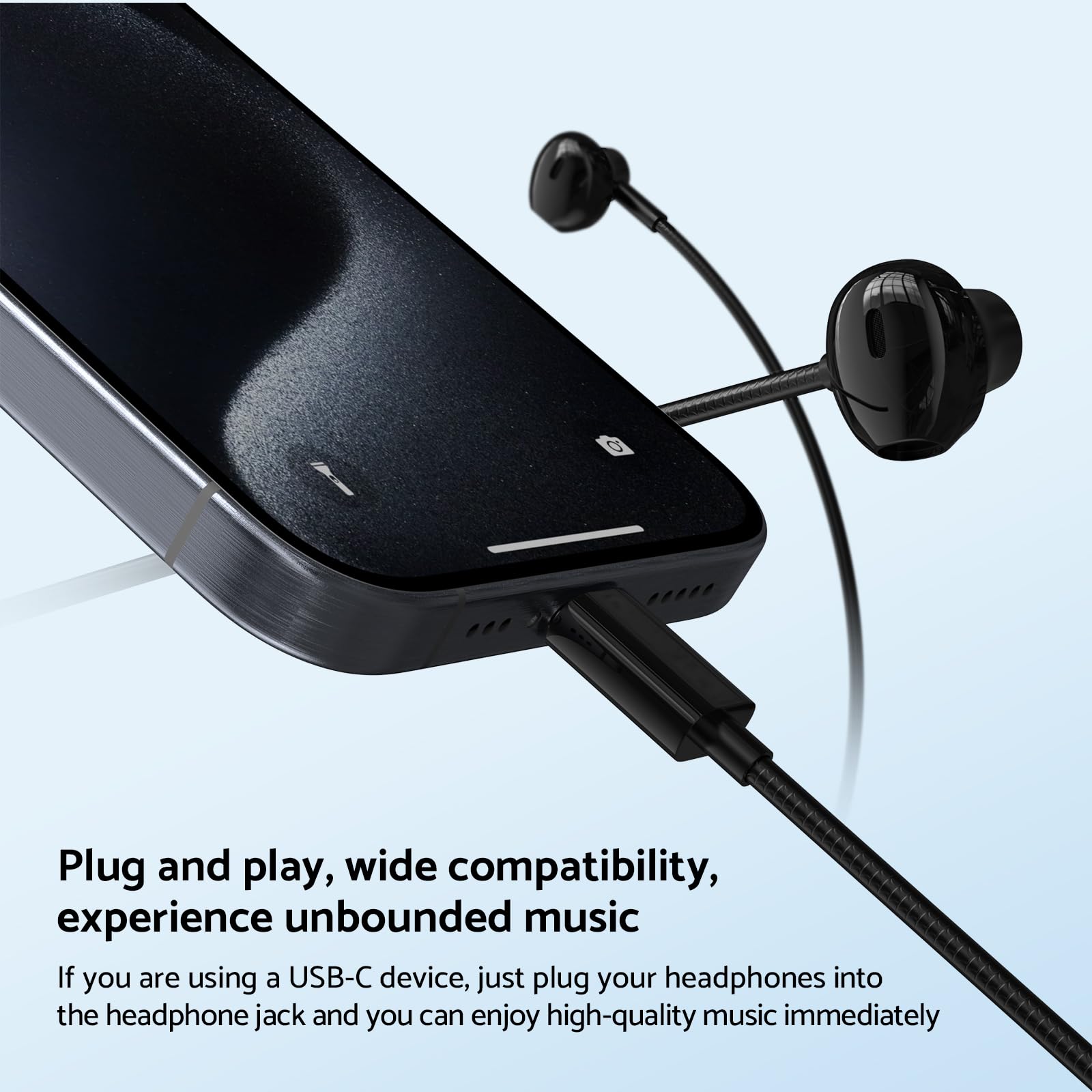 Tipo c 3.5mm alta fidelidade e - Wired Earphone Mic avaliação e preço