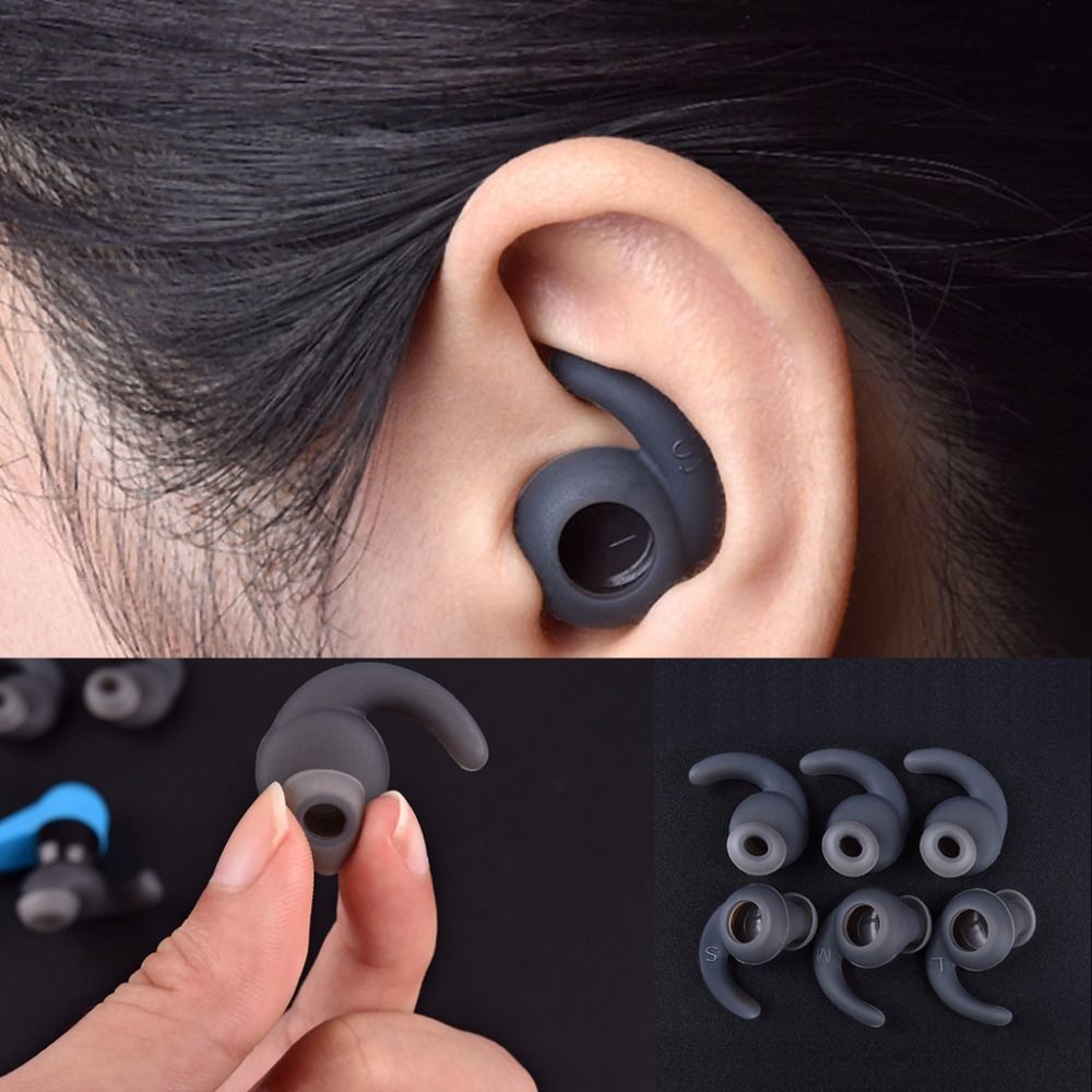 3 pares s/m/l fone de ouvido e - Sports Earphone Hook avaliação e preço