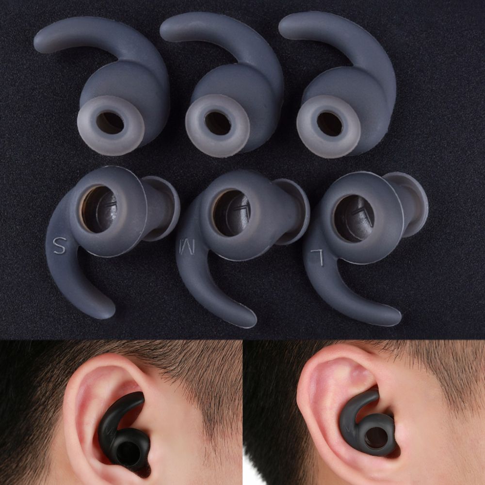 3 pares s/m/l fone de ouvido e - Sports Earphone Hook avaliação e preço