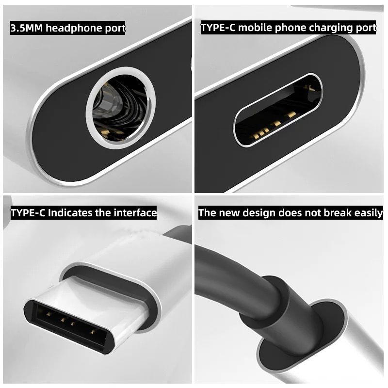 Tipo C para 3.5mm Jack Adaptad - Audiophile Headphone Wired avaliação e preço