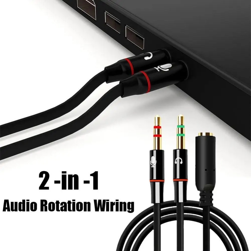 3.5mm fone de ouvido microfone - Audio Splitter Y avaliação e preço