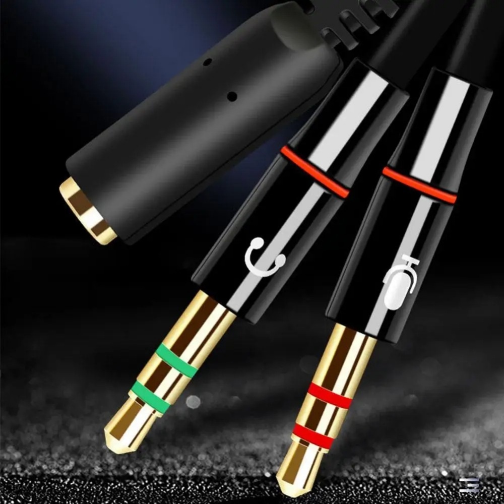 3.5mm fone de ouvido microfone - Audio Splitter Y avaliação e preço