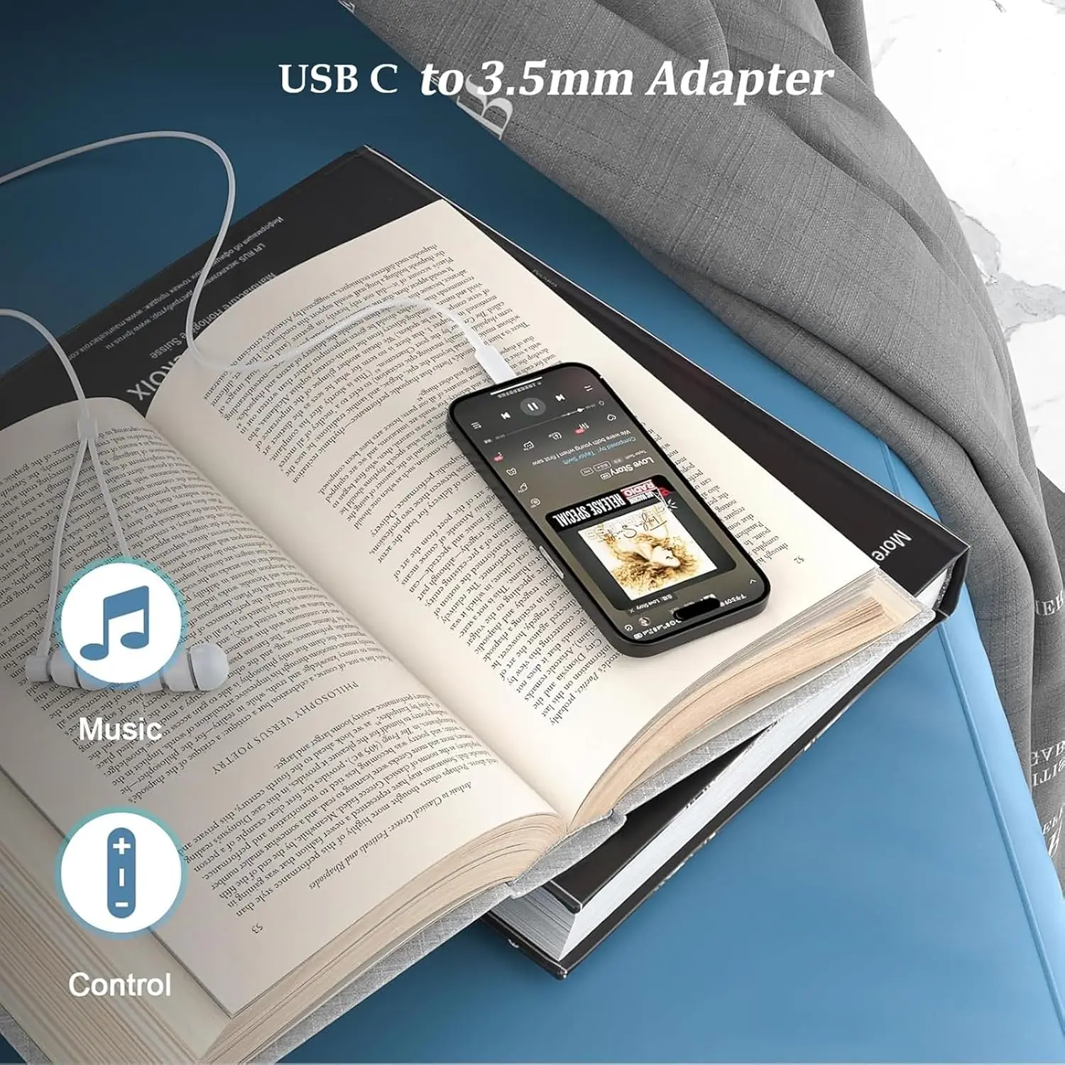 USB C to 3.5mm Earphone Adapte - Usb C Earphone avaliação e preço