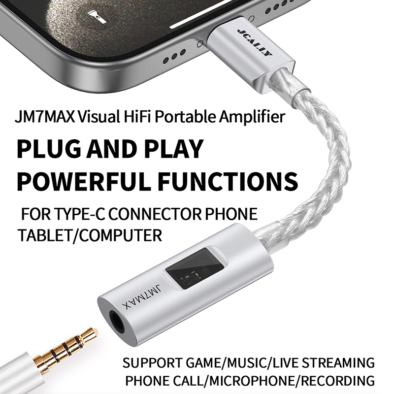 JCALLY JM7MAX Tipo-C Portátil  - Usb C Earphone avaliação e preço